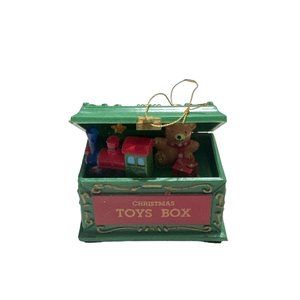 Santa's Secrets Christmas Tree Ornament Limited Ed Green Toy Box